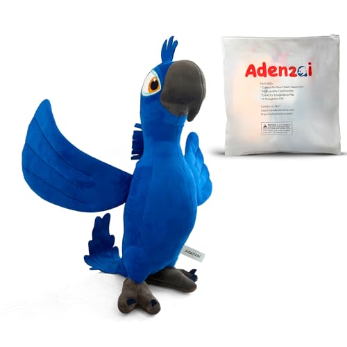 Blue macaw parrot plush toy