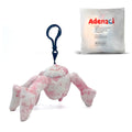 Adenzai plush keychain pink and white