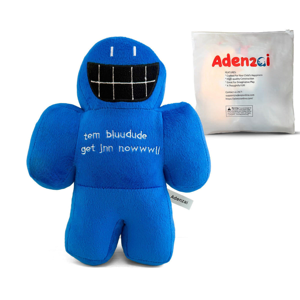 Giant blue chance game plush