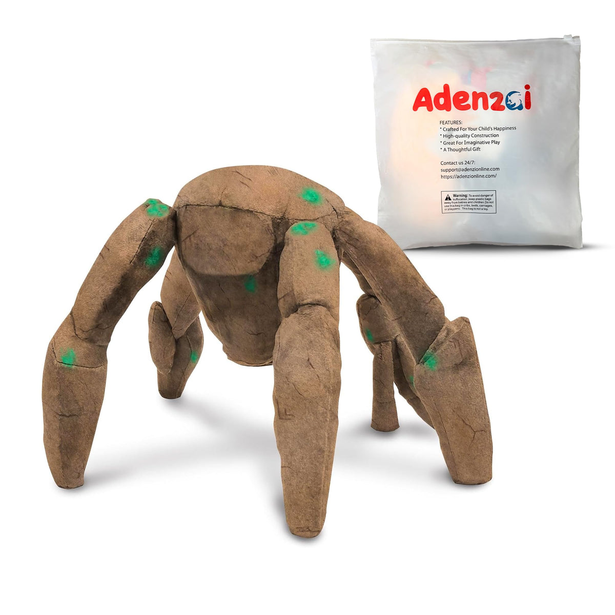 Adenzai mini collectible plush brown and beige