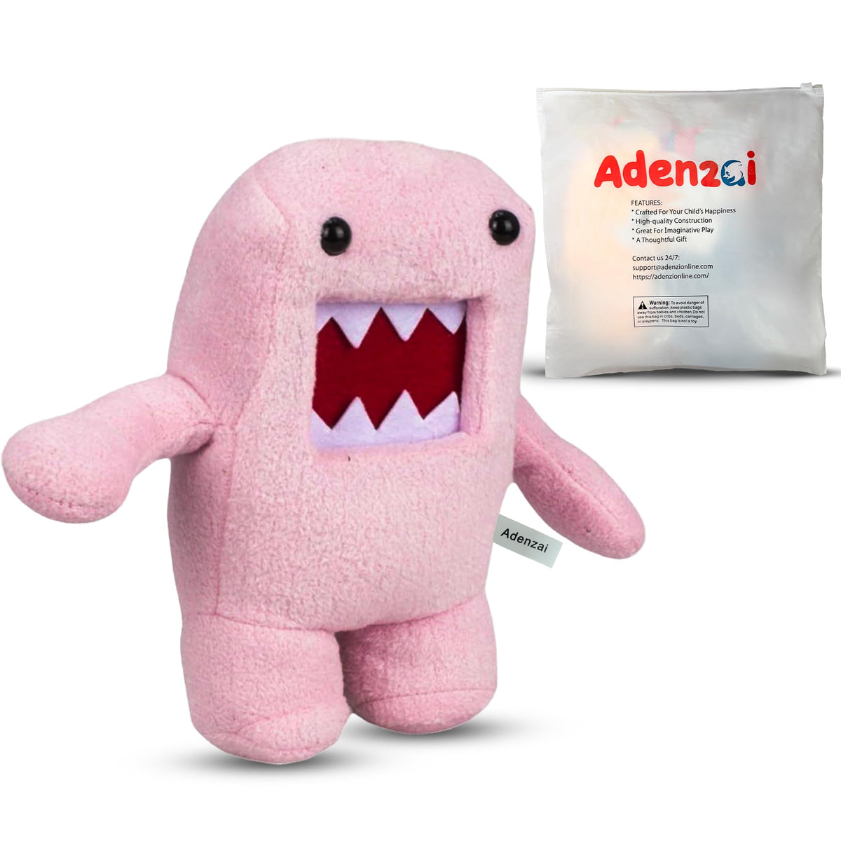 Pink box monster mascot plush