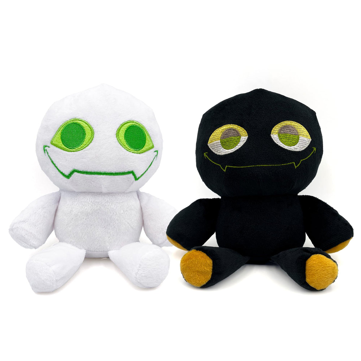 Black and white glove game plush