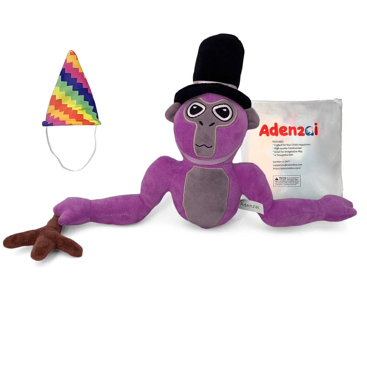 Purple monkey game plush