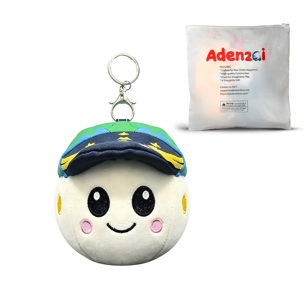 Space mission plush keychain