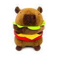 Hamburger capybara plush toy