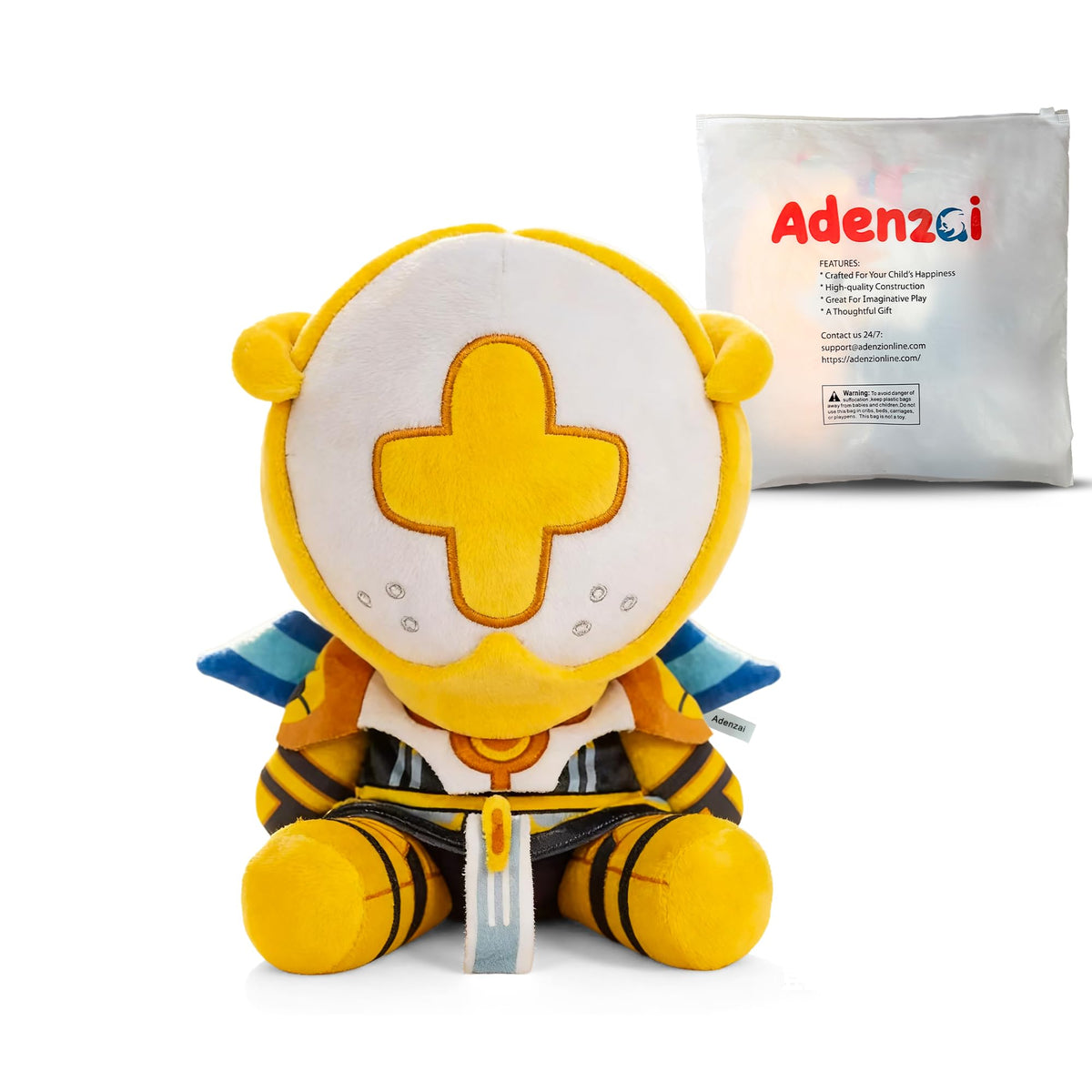 Adenzai action plush yellow