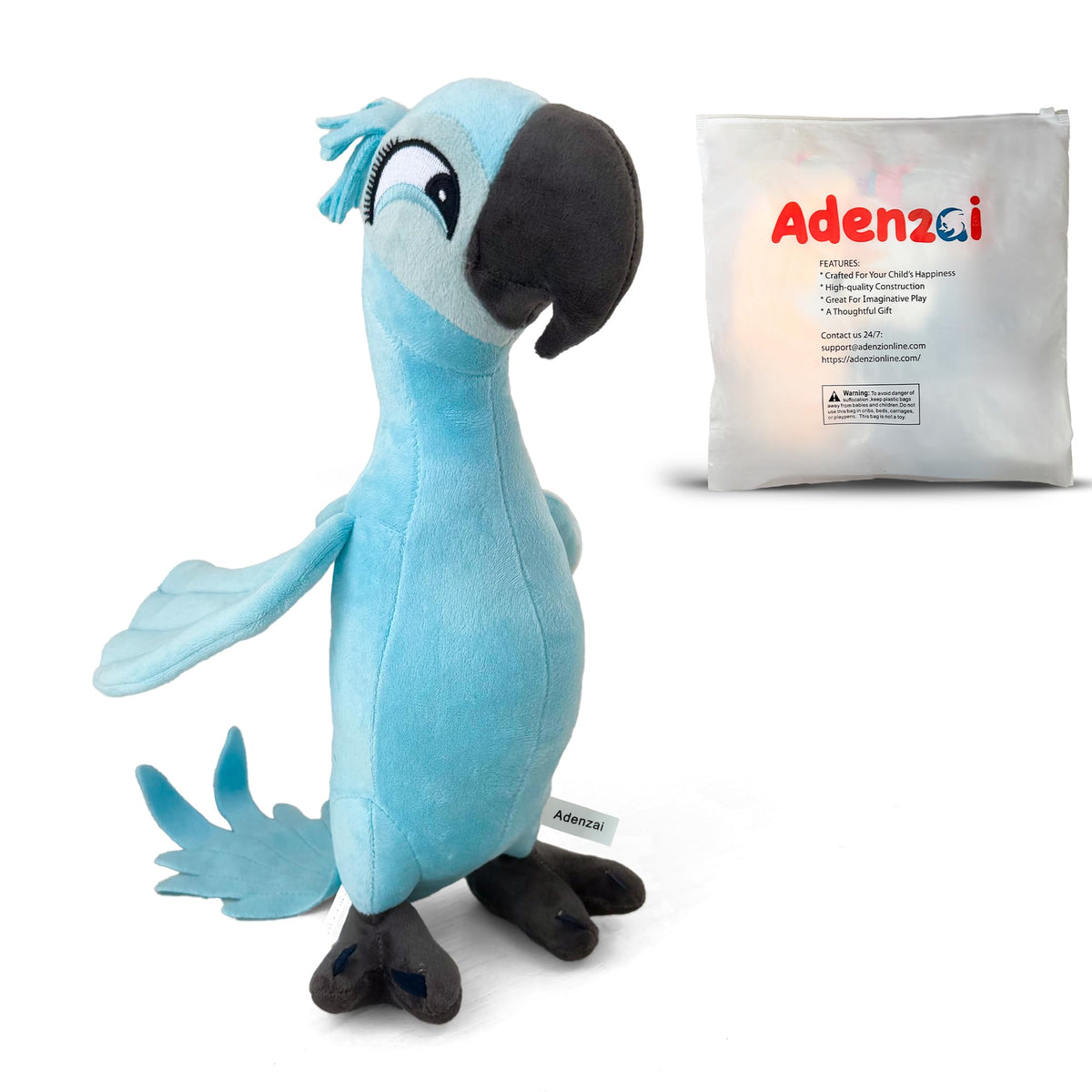Blue macaw parrot plush Jewel