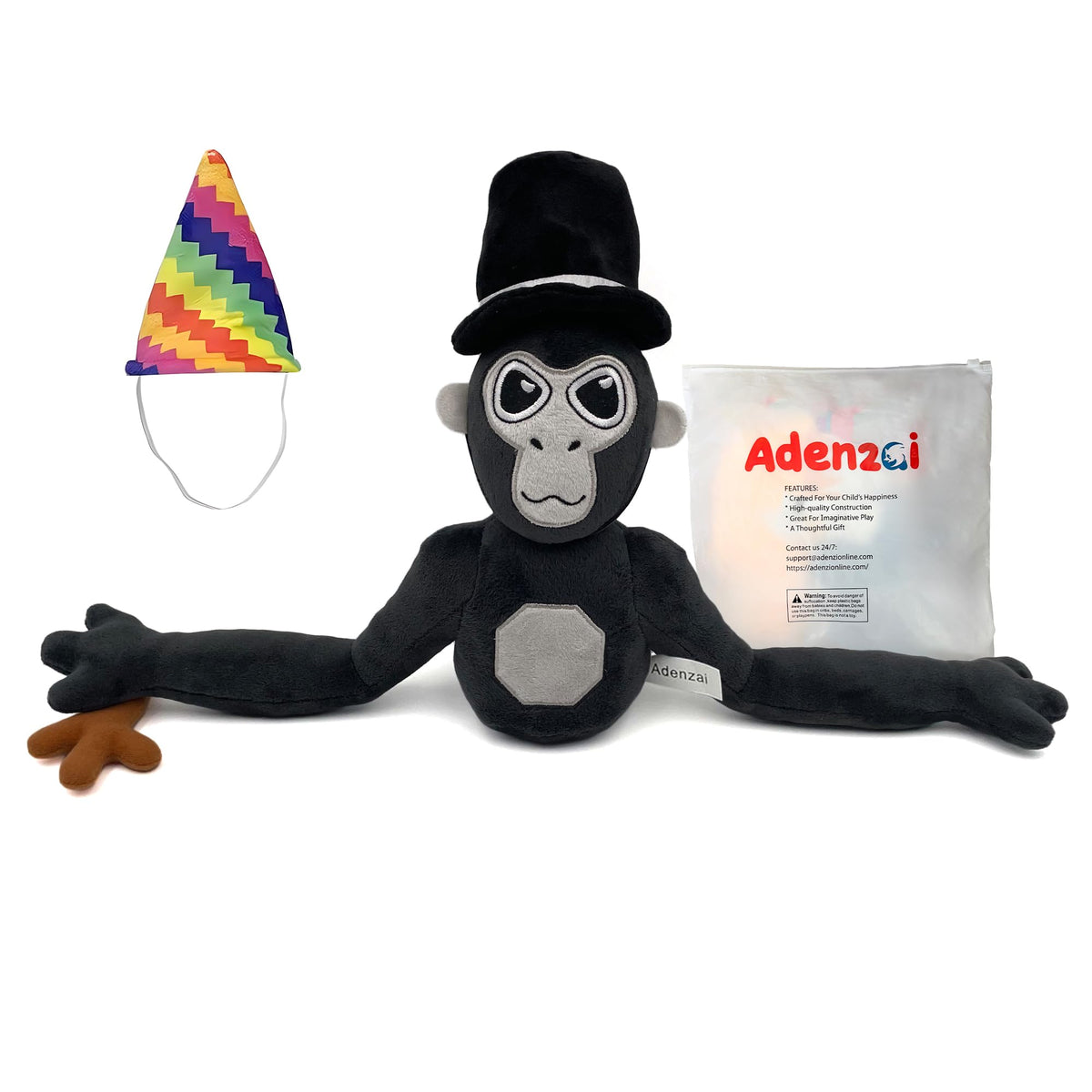 Black monkey game plush